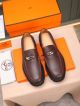 Hermes Red Calfskin Leather Man Shoes 061003 (7)_th.jpg